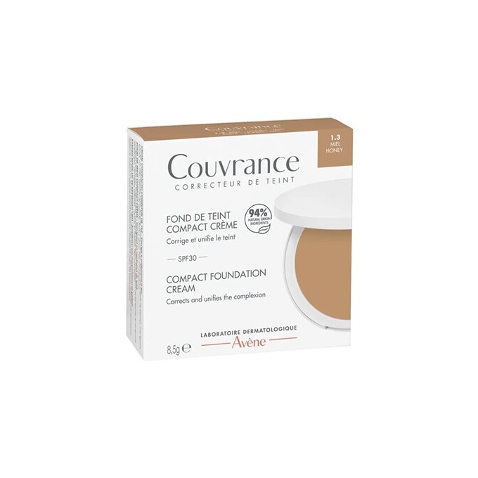 Avene Couvrance Compact Foundation Cream SPF 30 - Kompaktiškas kreminis makiažas 8,5 g 1.3 Honey