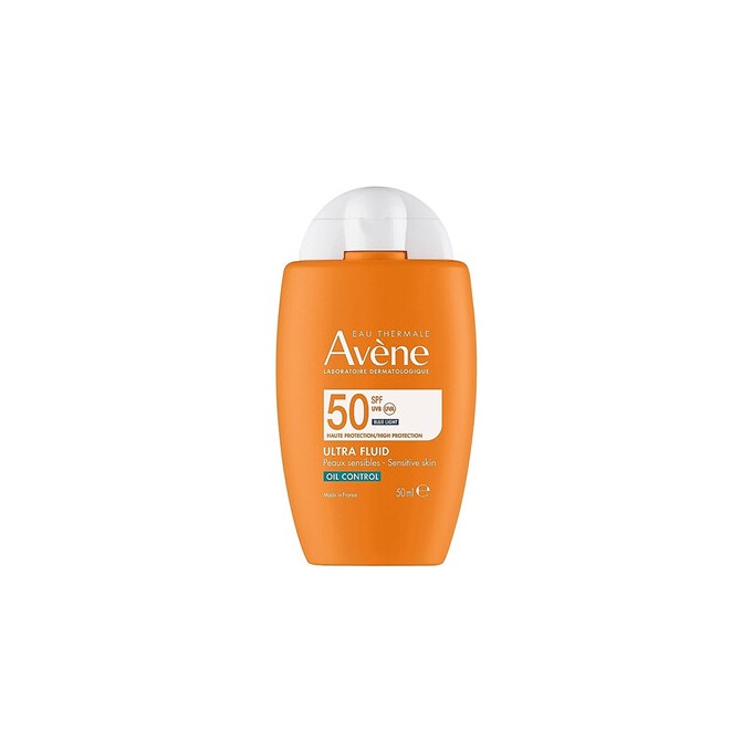 Avene SPF 50 Oil Control Ultra Fluid - Apsauginis skystis riebiai odai, 50 ml