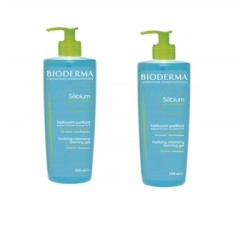 Bioderma Sébium Gel Moussant Purifying And Foaming Gel Duopack - Čisticí pěnivý gel pro smíšenou až