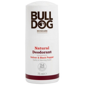 Bulldog Vetiver & Black Pepper Natural Deodorant - natūralus rutulinis dezodorantas, 75 ml