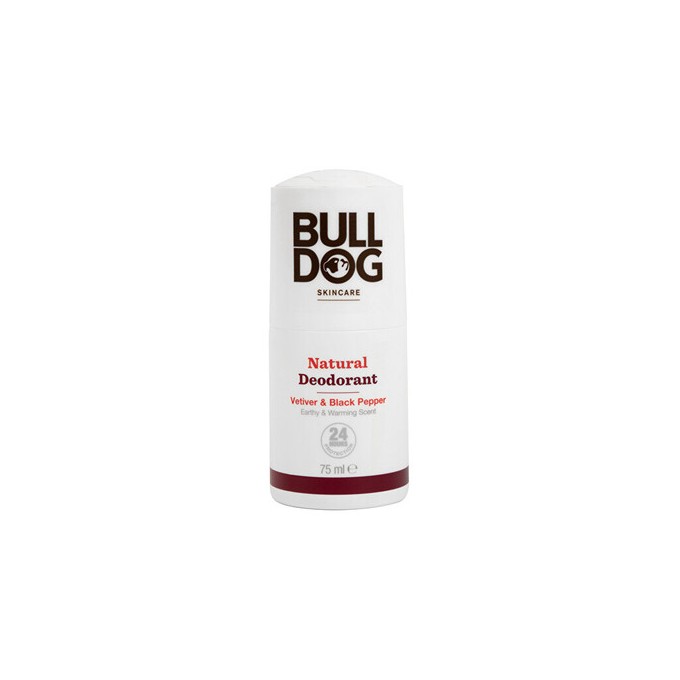 Bulldog Vetiver & Black Pepper Natural Deodorant - natūralus rutulinis dezodorantas, 75 ml