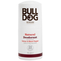 Bulldog Vetiver & Black Pepper Natural Deodorant - natūralus rutulinis dezodorantas, 75 ml