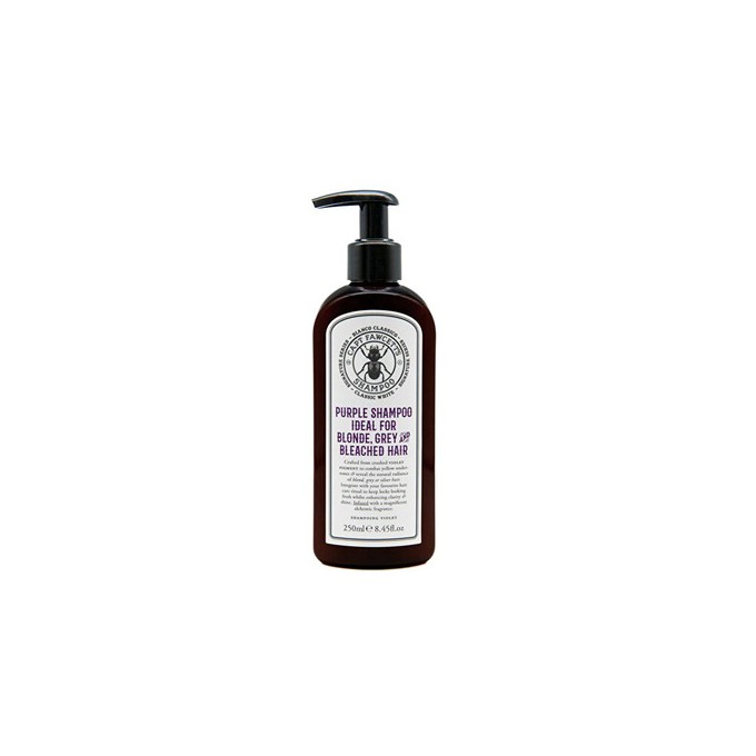 Captain Fawcett Purple Shampoo - tonuojantis violetinis šampūnas žiliems ir baltiems plaukams, 250
