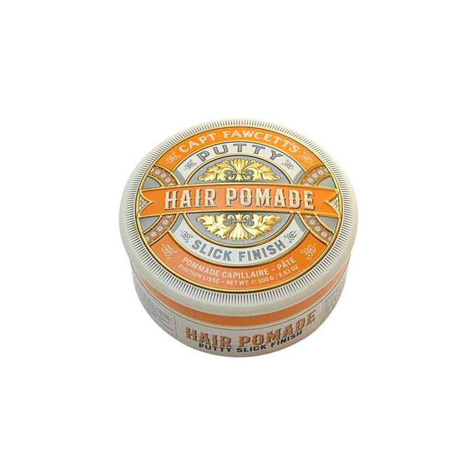 Captain Fawcett Putty Slick Finish Hair Pomade - pomada storų plaukų blizgesiui, 100 g