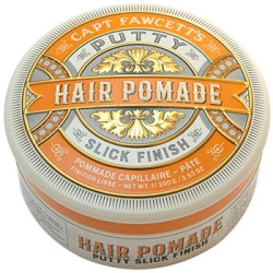 Captain Fawcett Putty Slick Finish Hair Pomade - pomada storų plaukų blizgesiui, 100 g