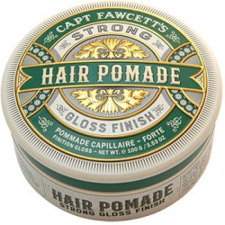 Captain Fawcett Strong Hair Pomade - plaukų pomada blizgesiui ir stipriai fiksacijai, 100 g