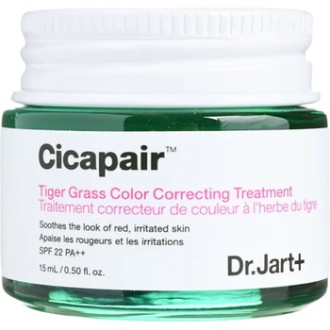Dr. Jart+ Cicapair SPF 22 Tiger Grass Color Correcting Treatment - odos kremas nuo paraudimo, 50 ml