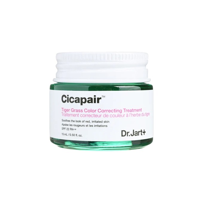 Dr. Jart+ Cicapair SPF 22 Tiger Grass Color Correcting Treatment - odos kremas nuo paraudimo, 50 ml