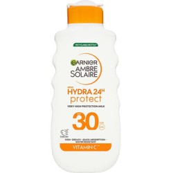 GARNIER Ambre Solaire Hydra 24h Protect High Protection Milk SPF 30 - Įdegio losjonas 175 ml