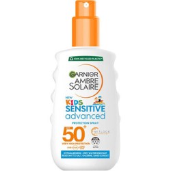 GARNIER Ambre Solaire Protection Spray SPF 50+ - Vaikiškas apsauginis purškiklis jautriai odai, 150