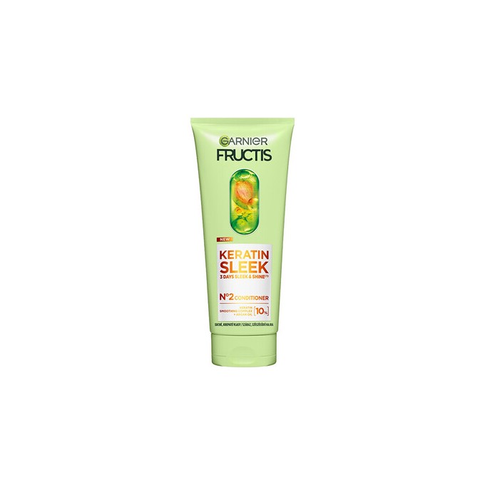 GARNIER Fructis Keratin Sleek Conditioner - Kondicionierius pro suché a krepaté vlasy 200 ml