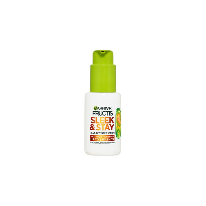 GARNIER Fructis Keratin Sleek Heat-Activated Serum - Serumas sausiems ir slenkantiems plaukams, 50