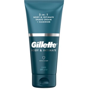 Gillette Body & Intimate Body & Intimate Shave Cream + Cleanser - Mycí emulze a přípravek na holení 2v1 177ml