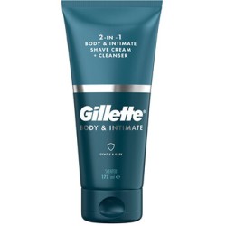 Gillette Body & Intimate Body & Intimate Shave Cream + Cleanser - Mycí emulze a přípravek na holení 2v1 177ml