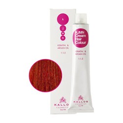 Kallos KJMN Cream Hair Colour Keratin & Argan Oil 100 ml 6.00 Dark Blond Plus