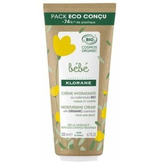 Klorane Bébé Bio Měsíček Moisturising Cream - Drėkinamasis kremas 200 ml