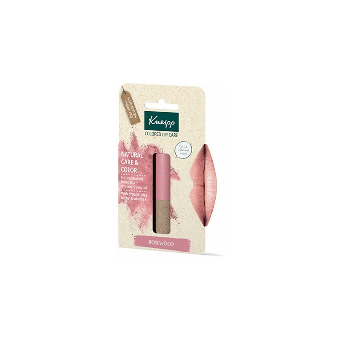 Kneipp Colored Lip Care ( Rosewood ) - lūpų balzamas su spalva, 4.7 g