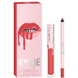 Kylie Cosmetics Matte Liquid Lipstick + Lip Liner Set - dekoratyvinės kosmetikos rinkinys 401
