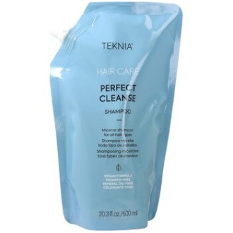 Lakmé Teknia Perfect Cleanse Shampoo Refill - Valančiojo šampūno papildymas visų tipų plaukams, 600