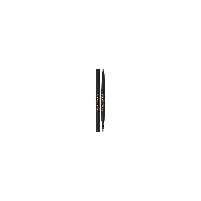 Makeup Revolution Duo Brow Definer - antakių pieštukas 0,25 g Medium Brown