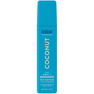 Minetan Coconut Water Self Tan Foam - Samoopalovací pěna pro ultra tmavé opálení 200 ml