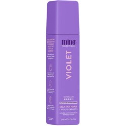 Minetan Violet Self Tan Foam - Self-tanning foam for a dark brown tan with an olive undertone 200 ml