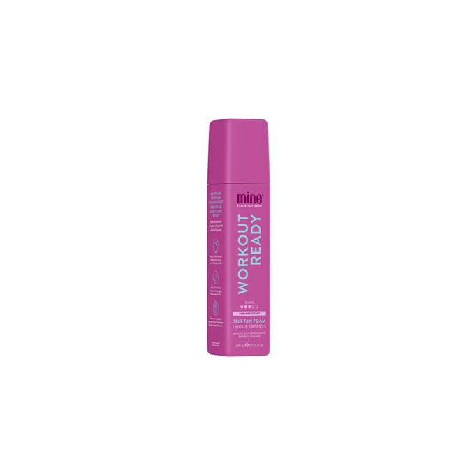 Minetan Workout Ready Self Tan Foam - Samoopalovací pěna pro aktivní životní styl 200 ml