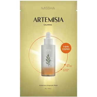 Missha Artemisia Ampoule Mask - Raminanti lakštinė veido kaukė su pelynu, 27 g