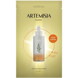 Missha Artemisia Ampoule Mask - Raminanti lakštinė veido kaukė su pelynu, 27 g