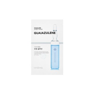 Missha Mascure Sheet Mask Guaiazulene - Drėkinanti lakštinė kaukė, 28 ml