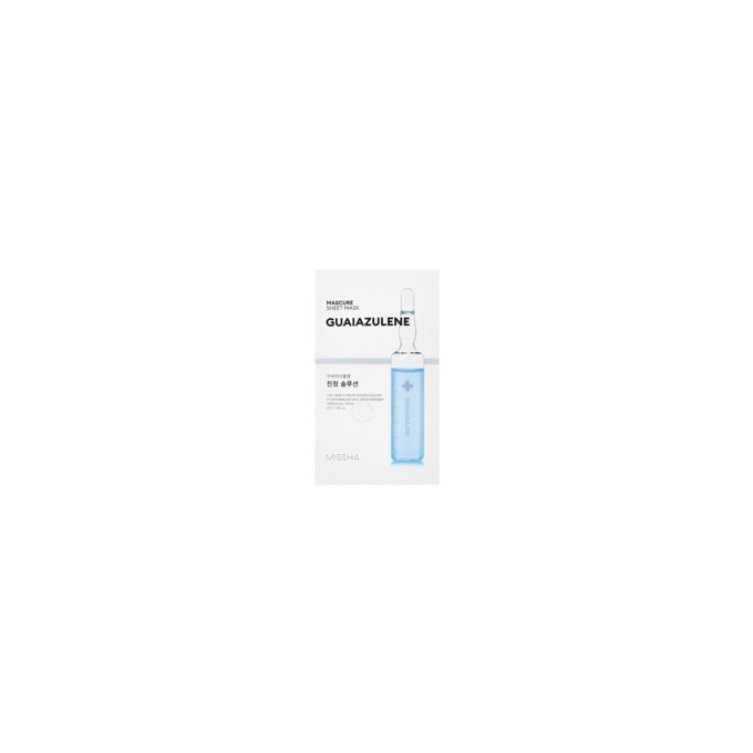 Missha Mascure Sheet Mask Guaiazulene - Drėkinanti lakštinė kaukė, 28 ml