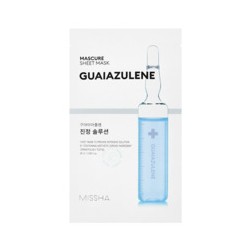 Missha Mascure Sheet Mask Guaiazulene - Drėkinanti lakštinė kaukė, 28 ml