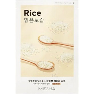Missha Rice Airy Fit Sheet Mask - Zjemňující pleťová maska 19 g