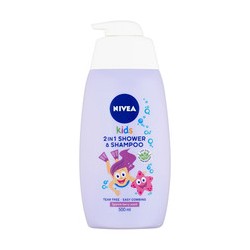 Nivea 2 in 1 Shower Shampoo - Baby shower gel and shampoo 2 in 1 with the aroma of forest fruits