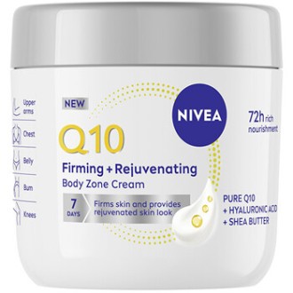 Nivea Q10 Firming and Rejuvenating Body Zone Cream - stangrinamasis kūno kremas, 400 ml