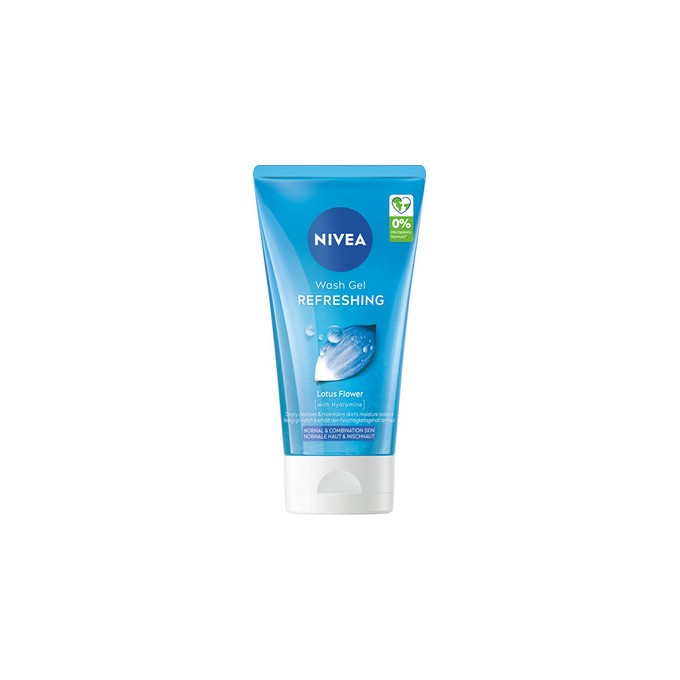 Nivea Refreshing Wash Gel - valomasis odos gelis normaliai ir mišriai odai, 150 ml