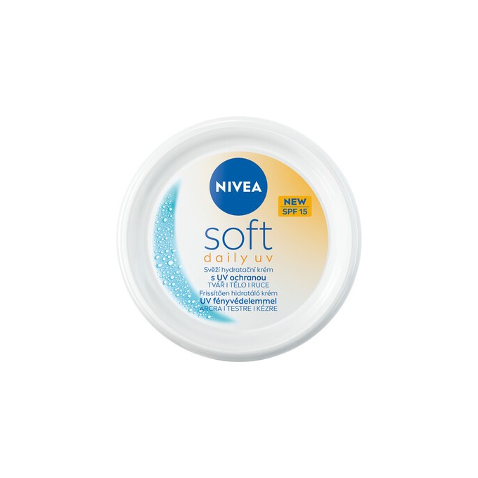 Nivea Soft Daily UV Cream - Drėkinamasis kremas su UV apsauga SPF 15, 100 ml