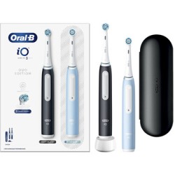 Oral B iO Series 3 Duo ( Black/Ice Blue ) - Elektrinis dantų šepetėlis