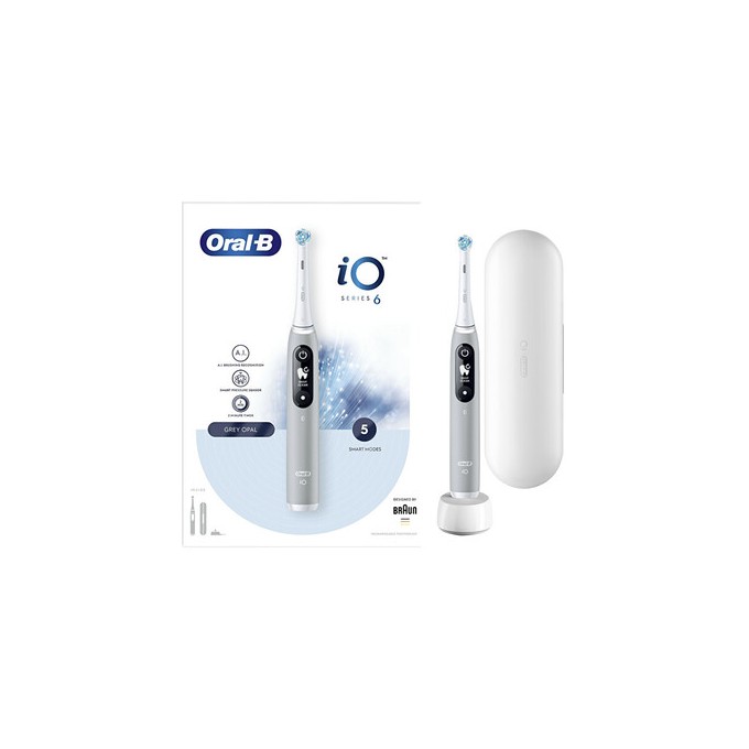 Oral B iO Series 6 ( Grey Opal ) - Elektrinis dantų šepetėlis