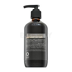 OWAY Silver Steel Hair Bath - Geltonus tonus neutralizuojantis violetinis šampūnas, 240 ml
