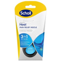 Scholl In-Balance Heel Pain Relief Insole - ortopediniai vidpadžiai batams, Medium, 1 pora