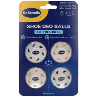 Scholl Shoe Deo Balls - gaivieji kamuoliukai batams, ( 4 vnt. 