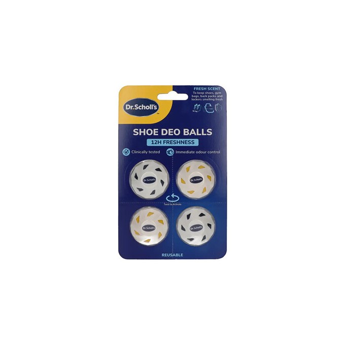 Scholl Shoe Deo Balls - gaivieji kamuoliukai batams, ( 4 vnt. 