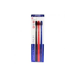 Swissdent Colours Soft-Medium Set - Set toothbrushes 2 +1 FREE