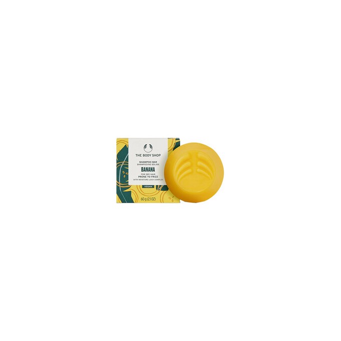 The Body Shop Banana Shampoo Bar - Solid shampoo for frizzy hair 60 g