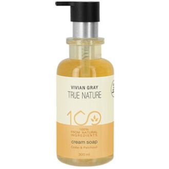 Vivian Gray True Nature Cedar & Patchouli Cream Soap - Kreminis skystas muilas 300 ml