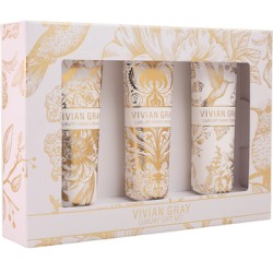 Vivian Gray White Velvet Hand Cream Set - dovanų rinkinys krémů na ruce