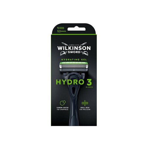 Wilkinson Sword Hydro 3 Black Edition - Skustuvas + 1 galvutė