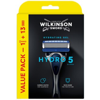 Wilkinson Sword Hydro 5 Skin Protection - barzdaskutė + 13 atsarginių galvučių