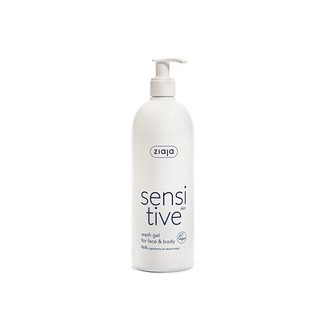Ziaja Sensitive Face & Body Wash Gel - Kreminis prausimosi gelis veidui ir kūnui, 400 ml